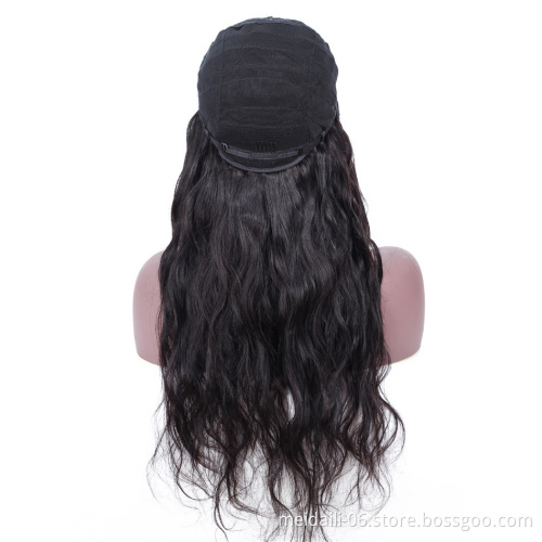 Brazilian cuticle aligned body wave 4*4 closure wig human hair closure wig